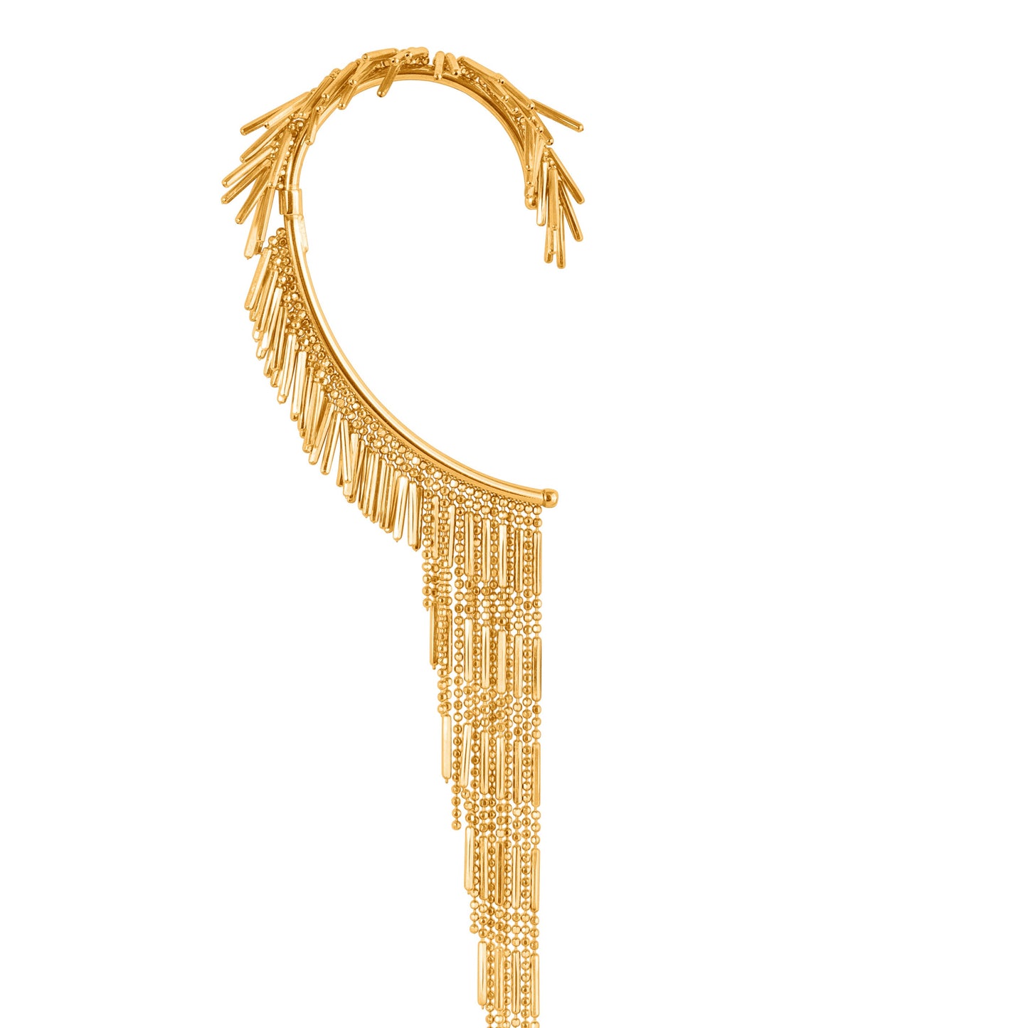 GOLD TASSEL EAR CUFF