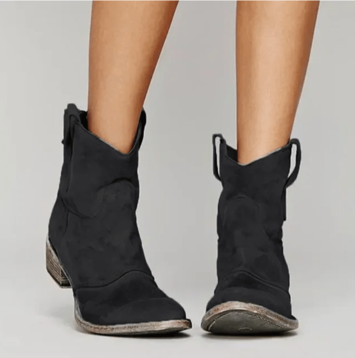Botines elegantes de tacón ancho