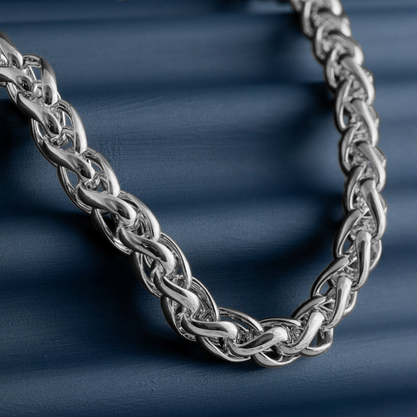 SILVER ROPE CHAIN NECKLACE