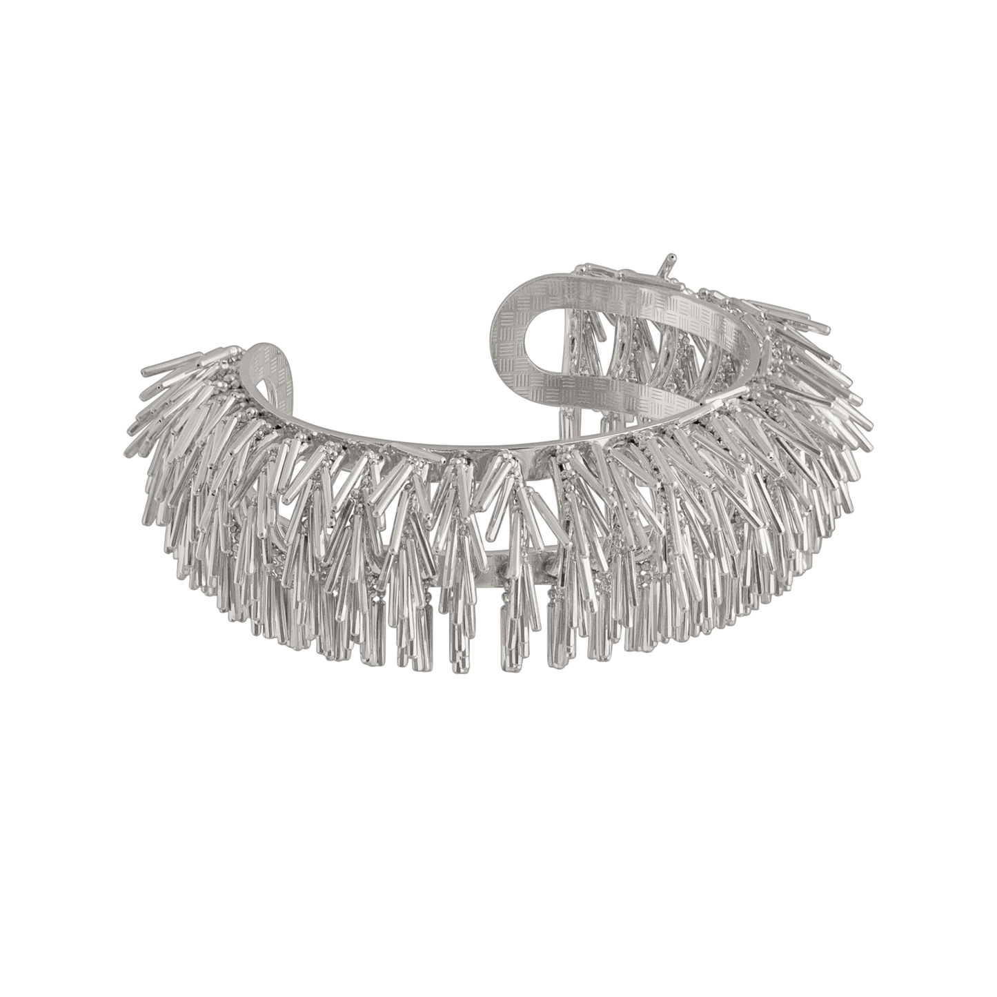LARGE SILVER TASSEL CUFF