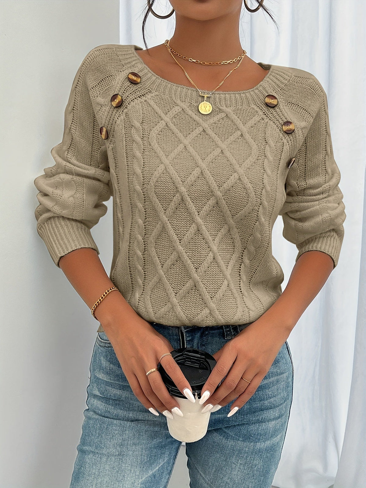 Jersey texturizado con botones
