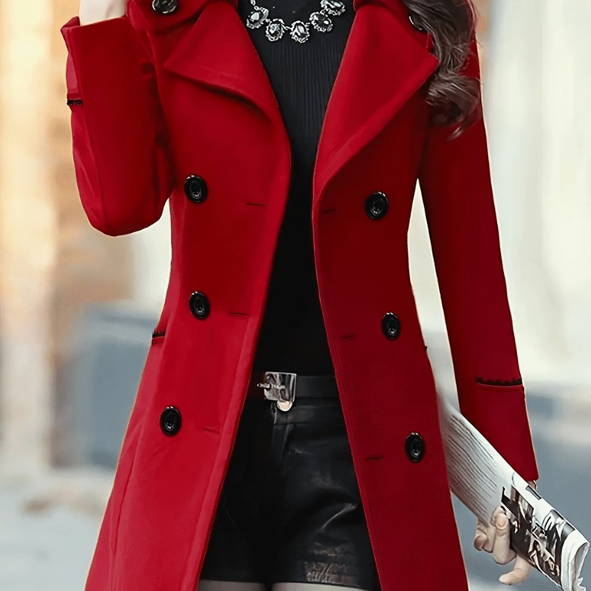 Chaqueta de solapa con dos botones