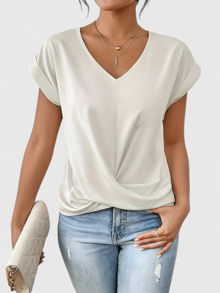 Camiseta Cómoda con Escote en V