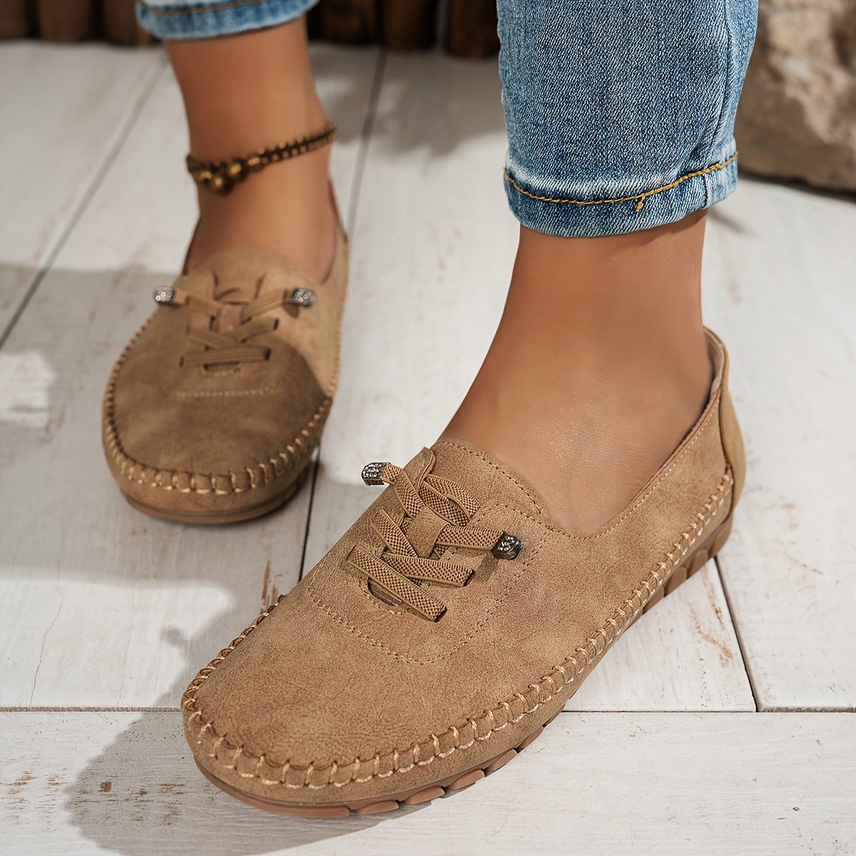 Mocasines flexibles con sujeción