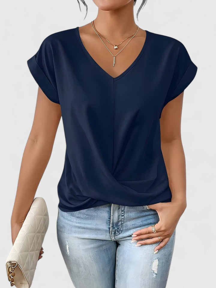Camiseta Cómoda con Escote en V