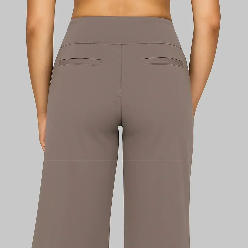 Pantalón elástico de tiro alto