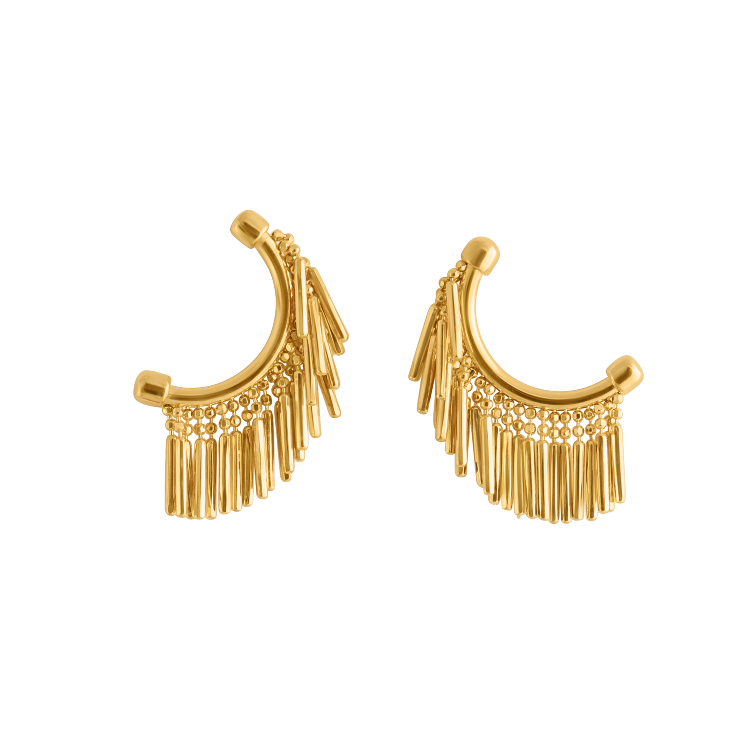 GOLD MINI TASSEL EARRINGS
