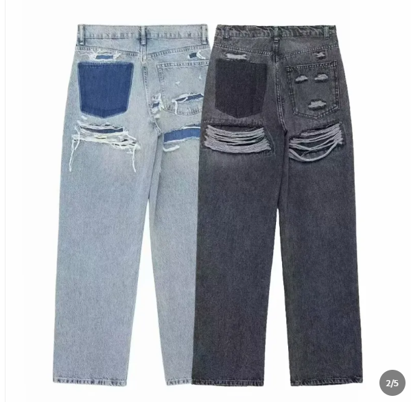 Jeans rotos efecto desgastado