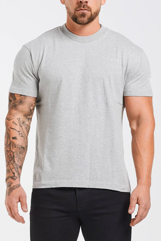 Camiseta Premium Básica | Gris Jaspeado