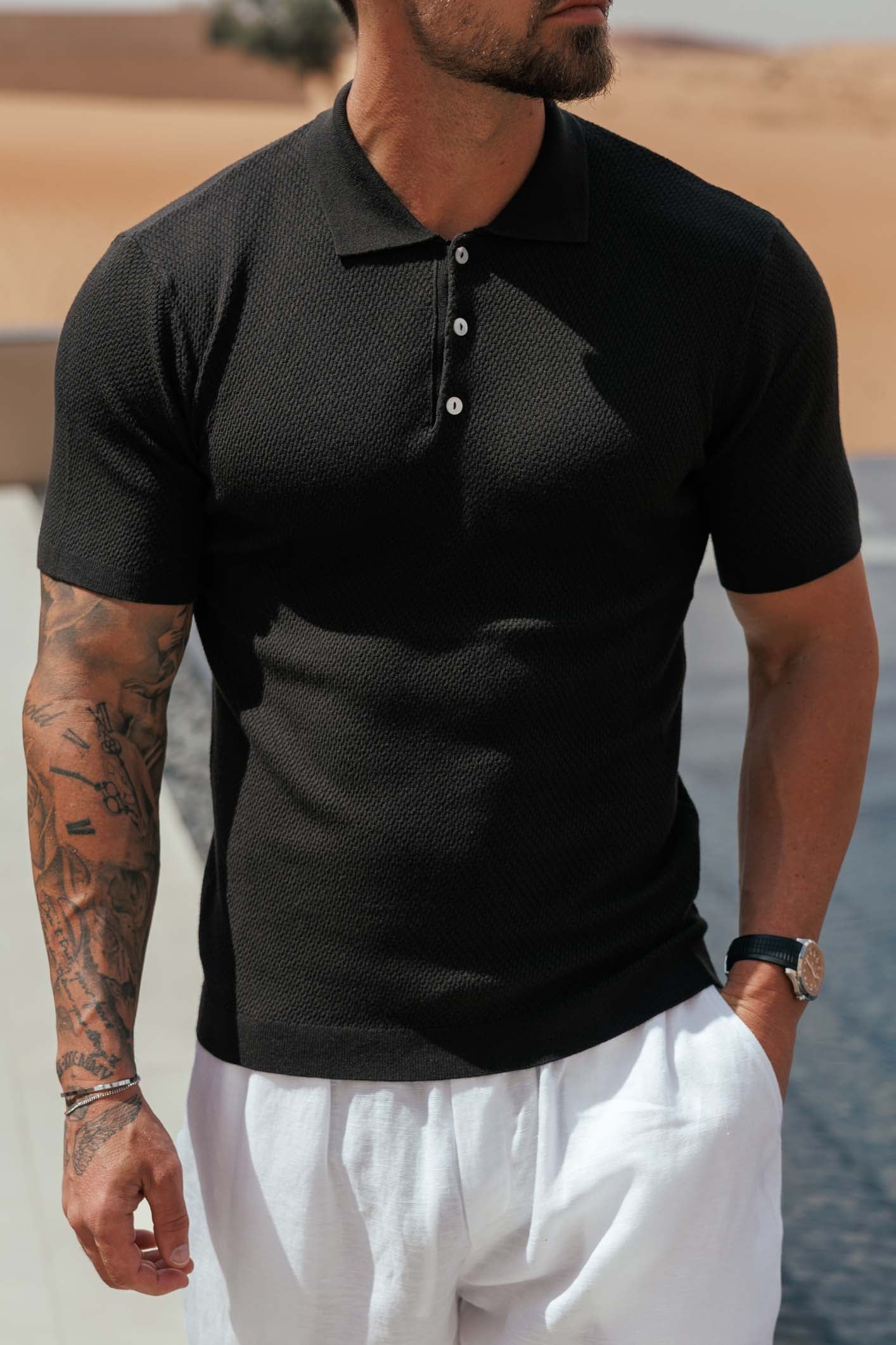 Polo Santal | Negro