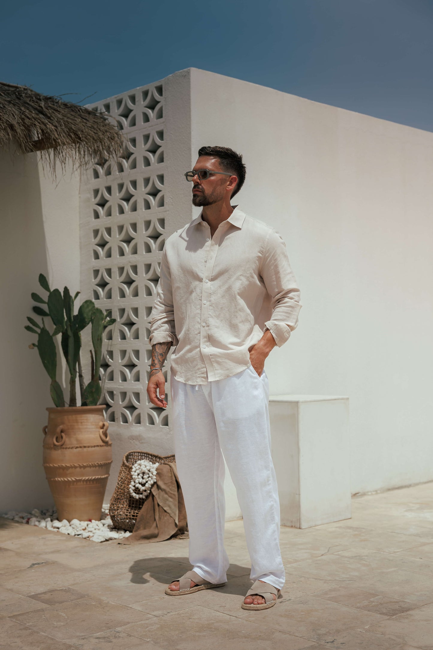 Camisa de Lino Luxe | Topo