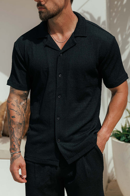 Camisa Texturizada | Negro