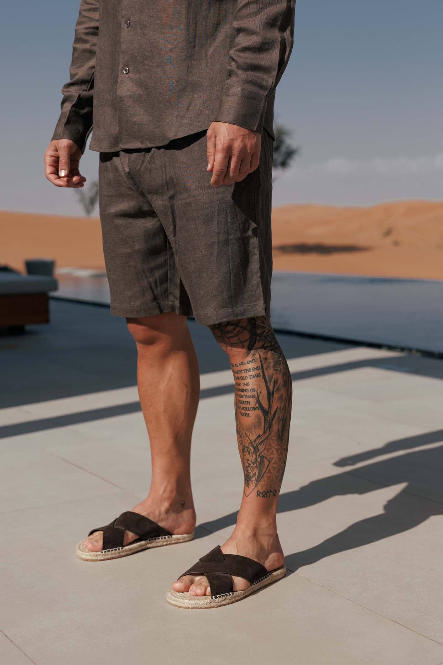 Short de Lino | Roble