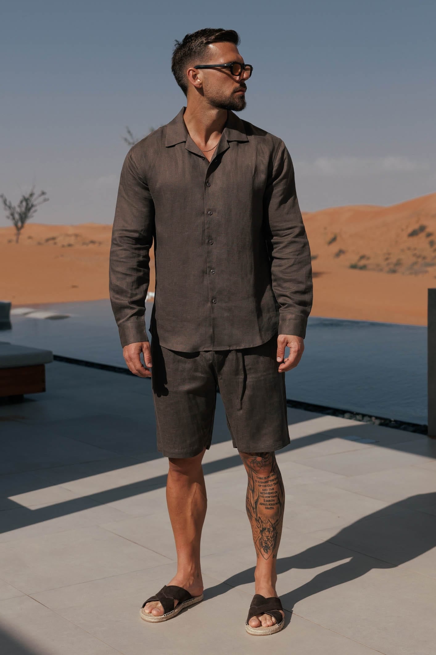 Short de Lino | Roble