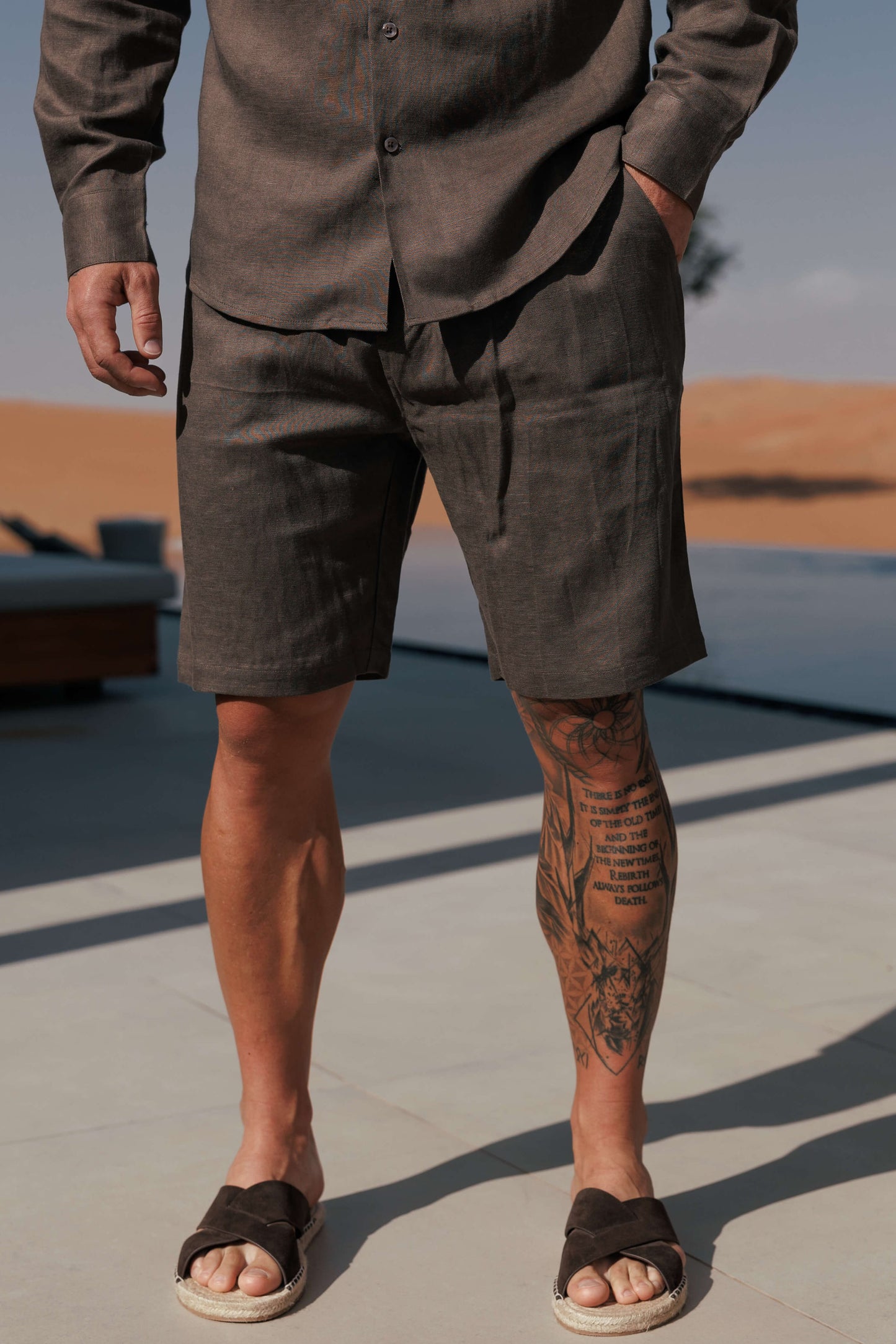 Short de Lino | Roble