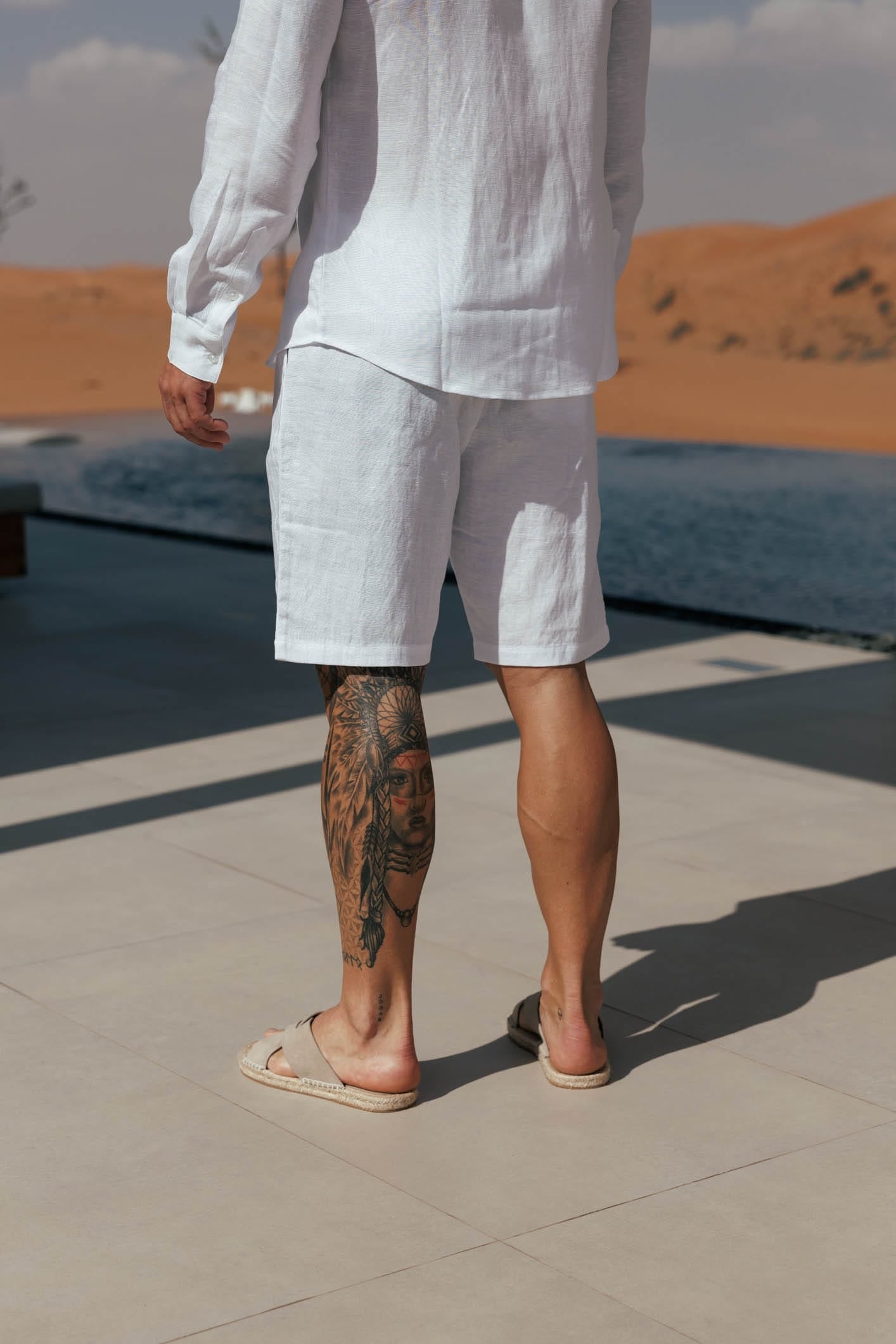 Short de Lino | Blanco