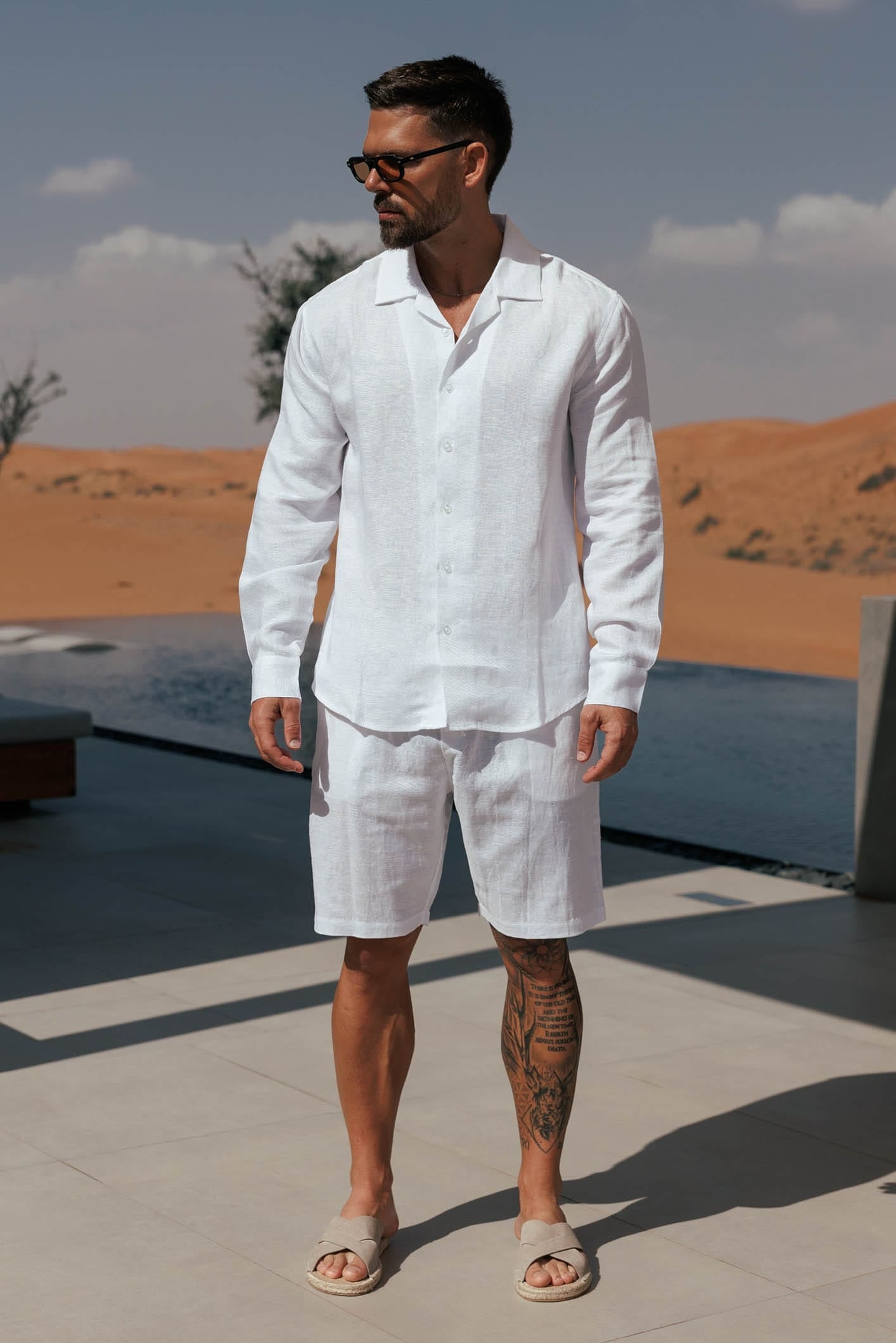 Short de Lino | Blanco
