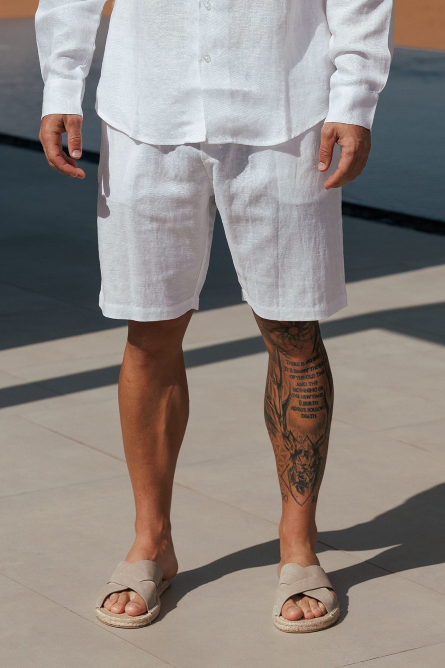 Short de Lino | Blanco