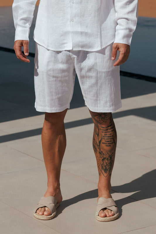 Short de Lino | Blanco