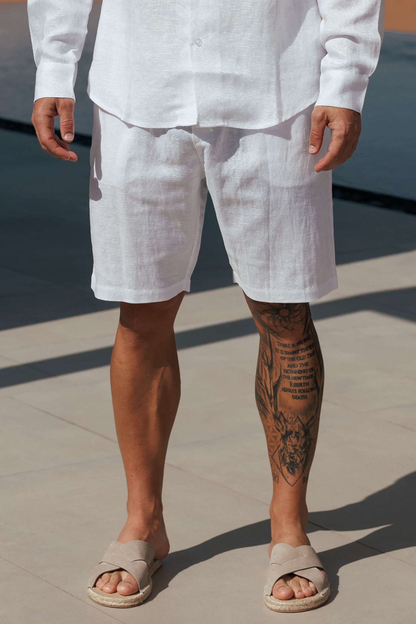 Short de Lino | Blanco