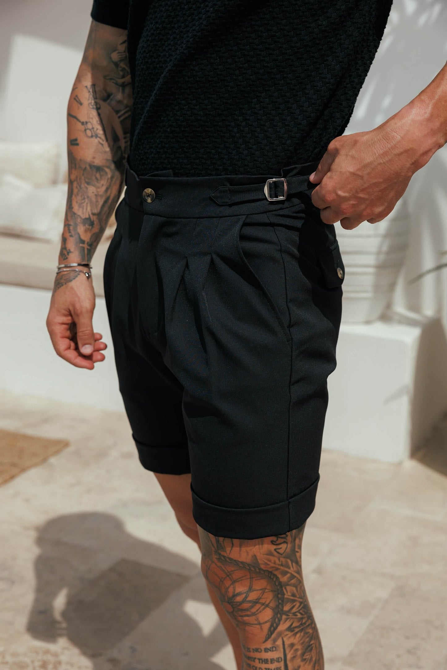 Short Premium con Ajuste Lateral | Negro