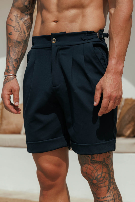 Short Premium con Ajuste Lateral | Azul Marino