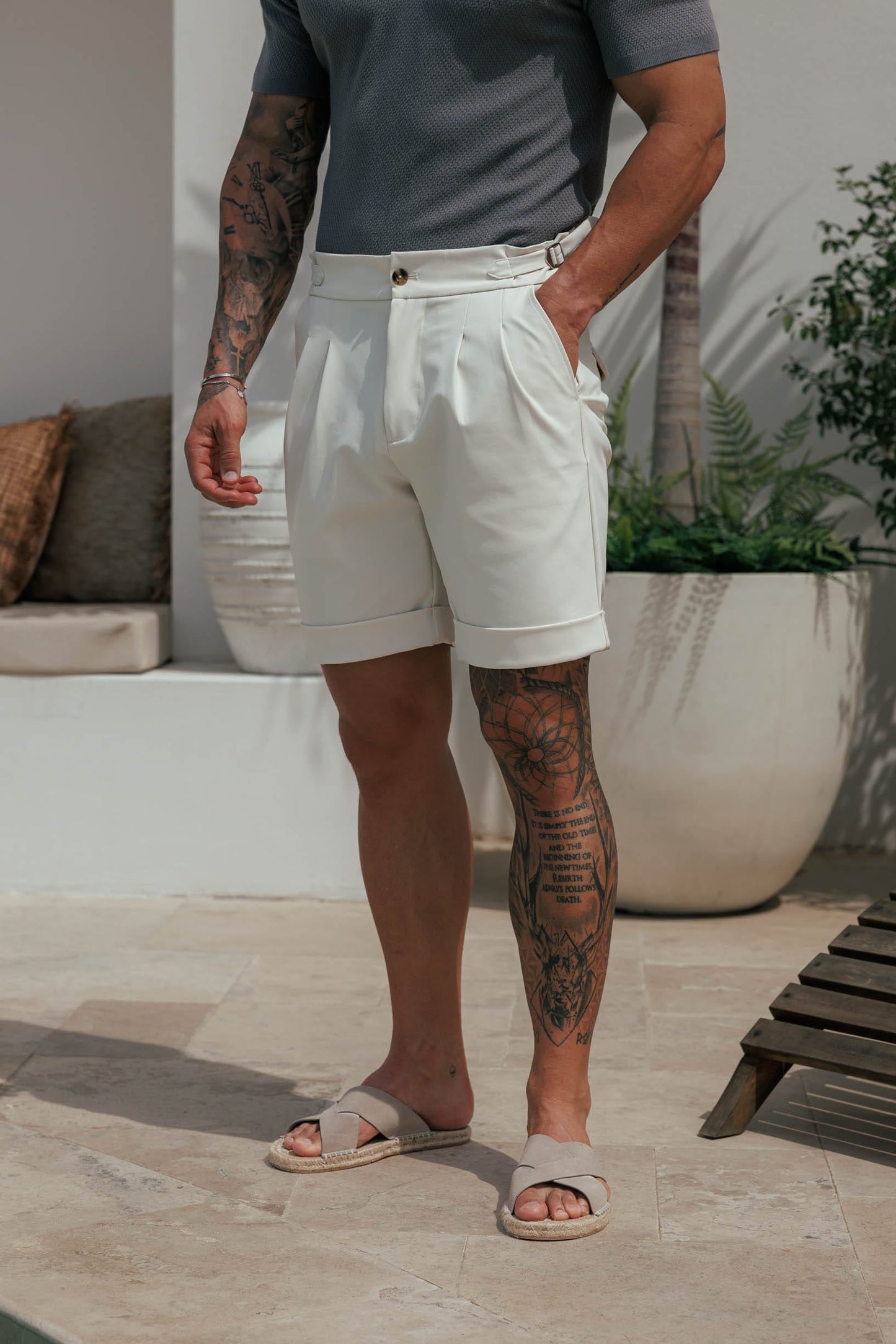 Short Premium con Ajuste Lateral | Piedra