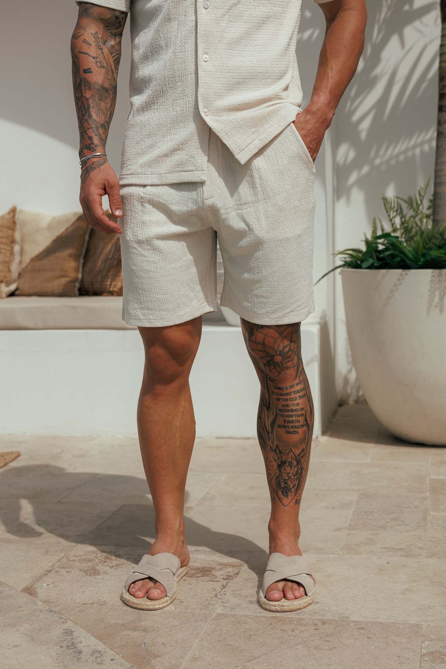 Short Texturizado | Crema