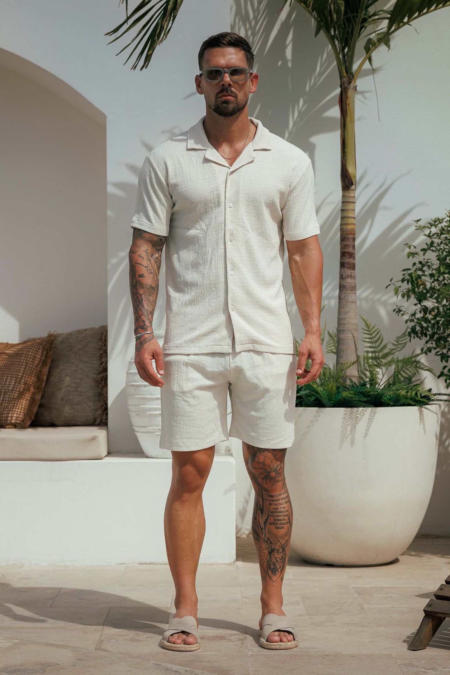 Short Texturizado | Crema