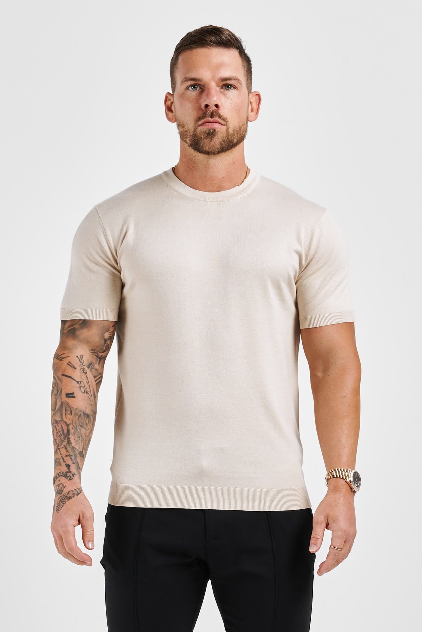 Camiseta de Punto | Beige