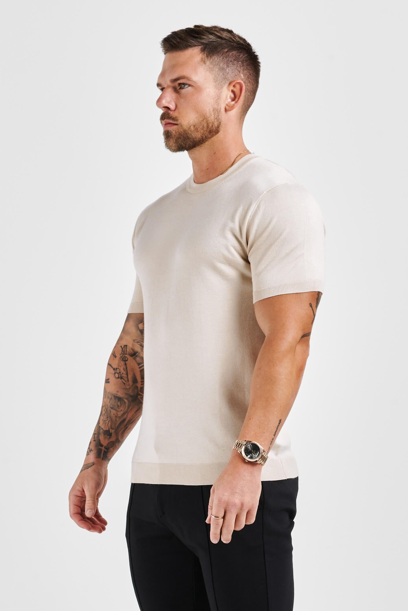 Camiseta de Punto | Beige