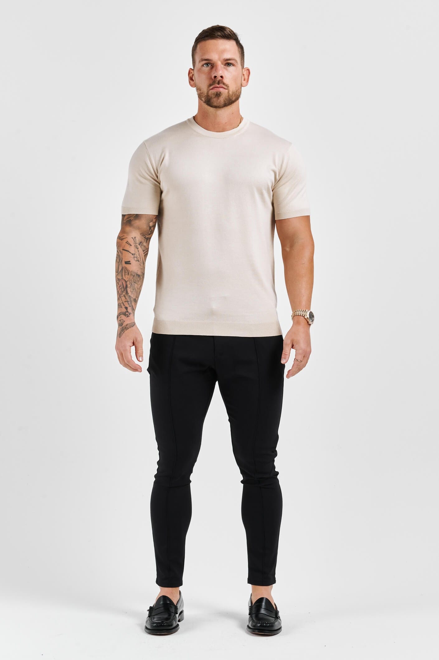 Camiseta de Punto | Beige