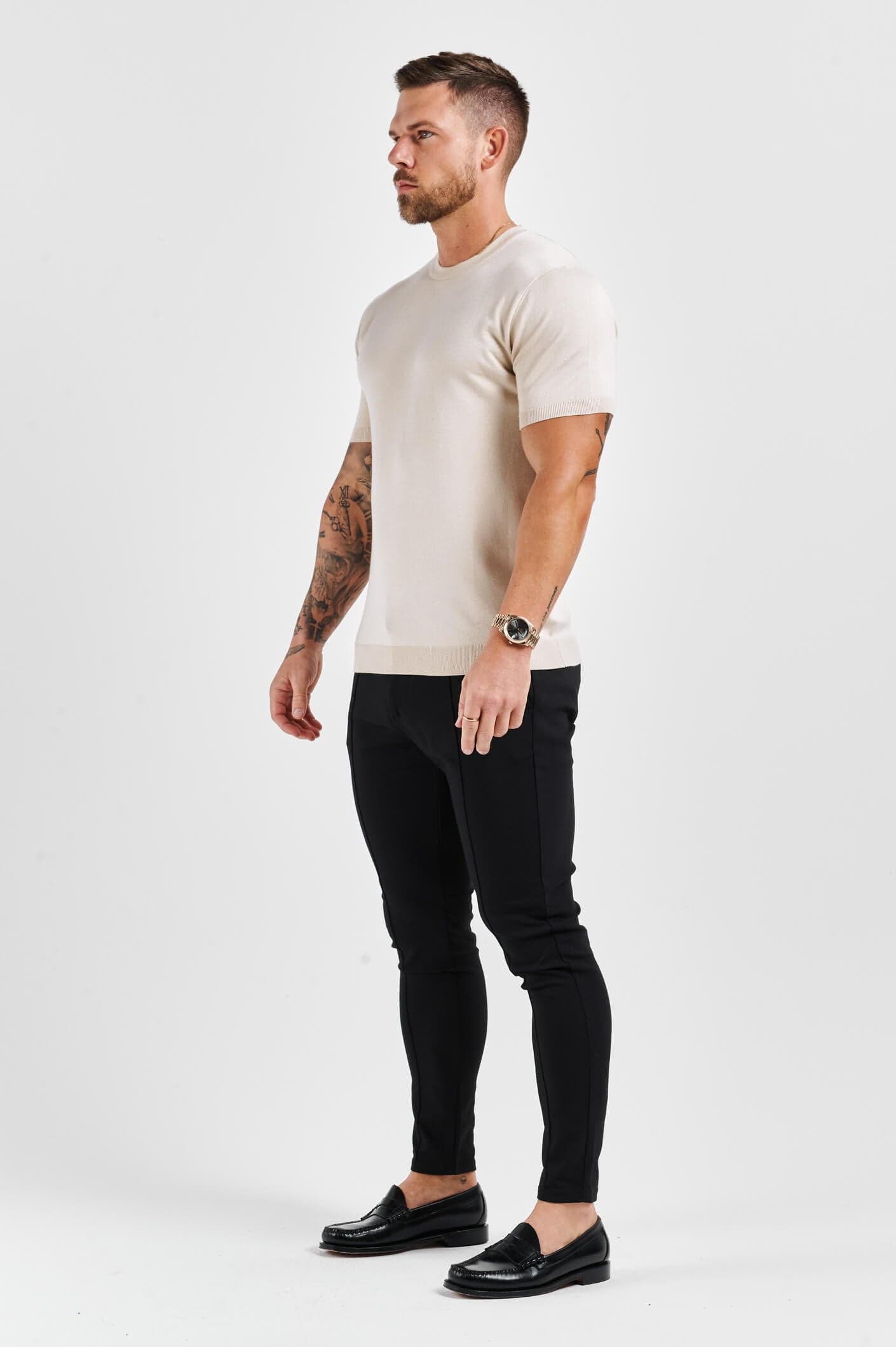 Camiseta de Punto | Beige