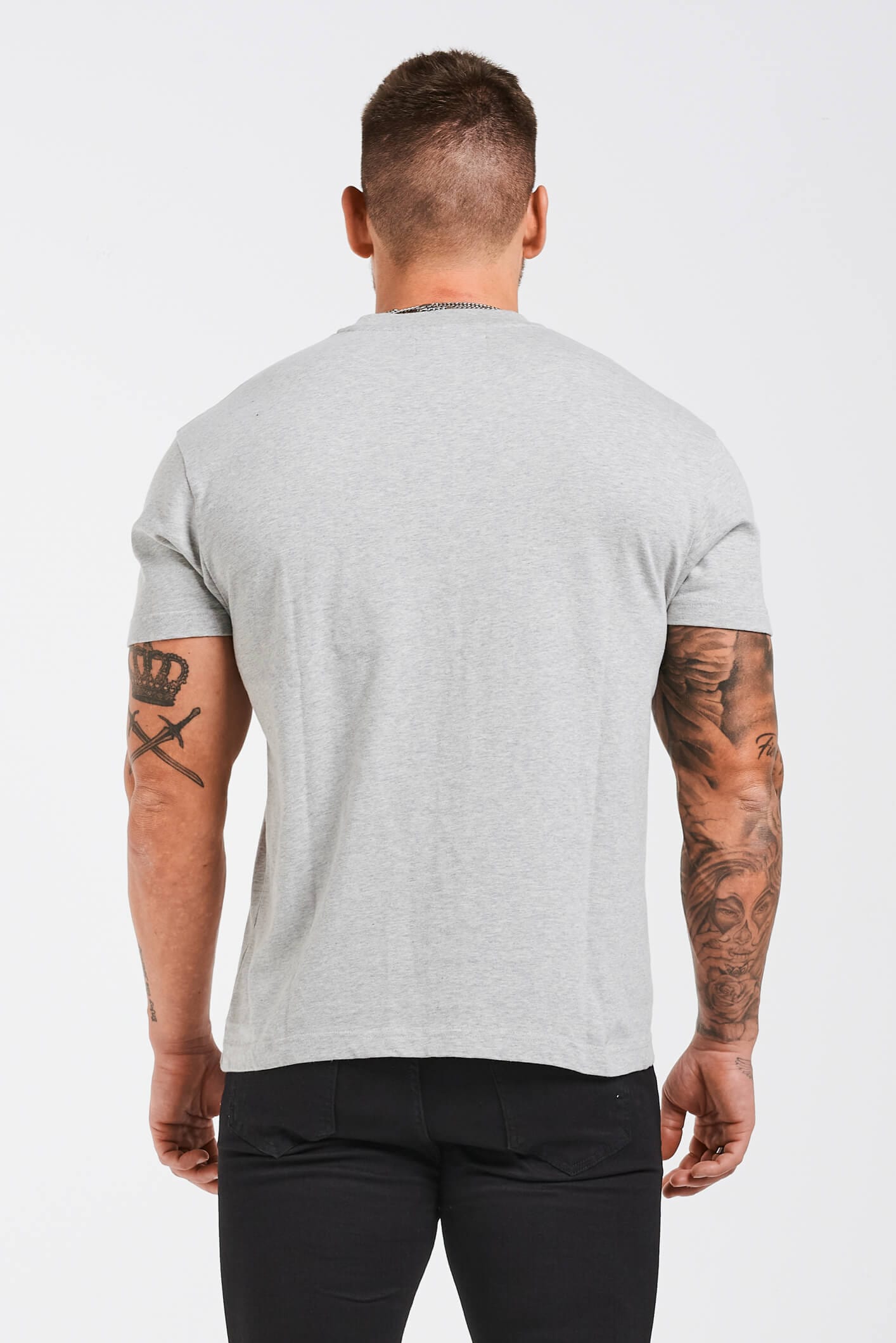 Camiseta Premium Básica | Gris Jaspeado