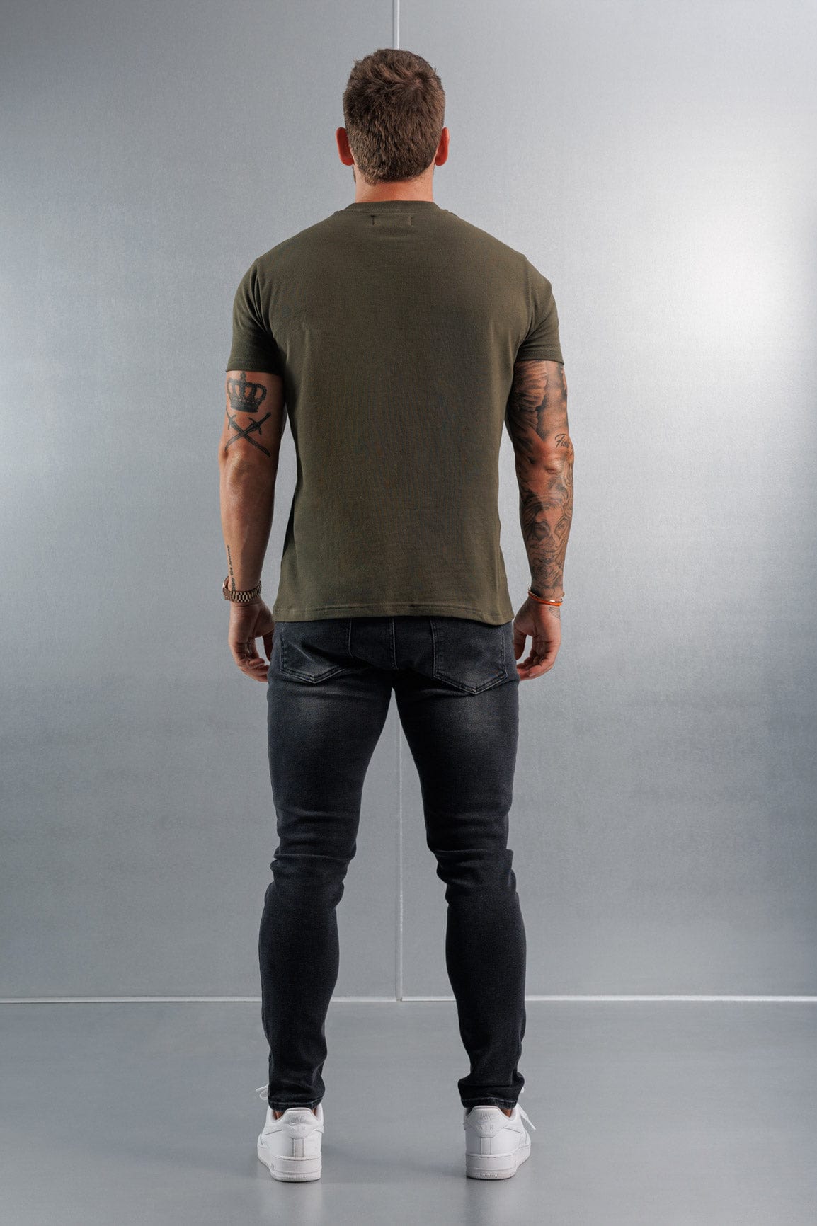 Camiseta Premium Básica | Verde Militar