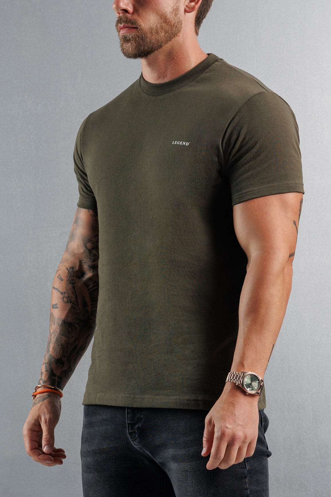 Camiseta Premium Básica | Verde Militar