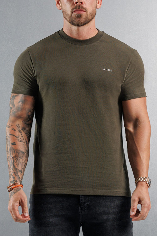 Camiseta Premium Básica | Verde Militar