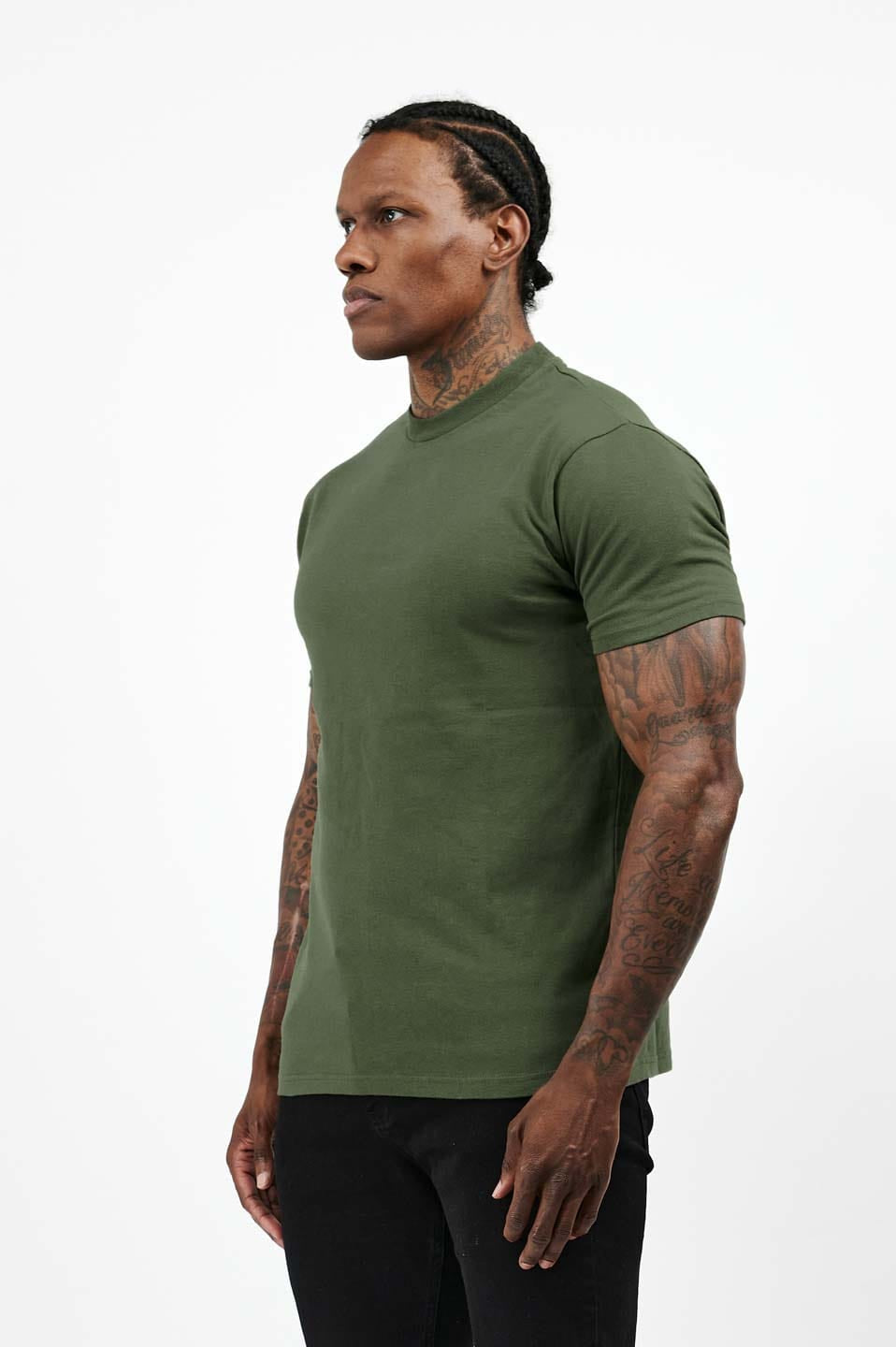 Camiseta Premium Básica | Verde Militar