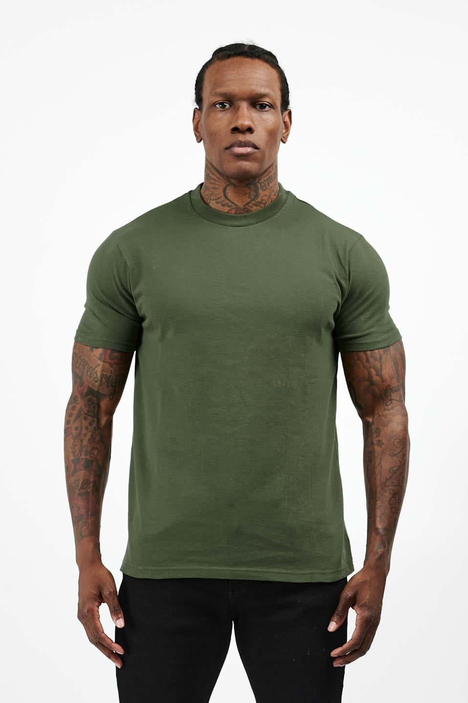 Camiseta Premium Básica | Verde Militar