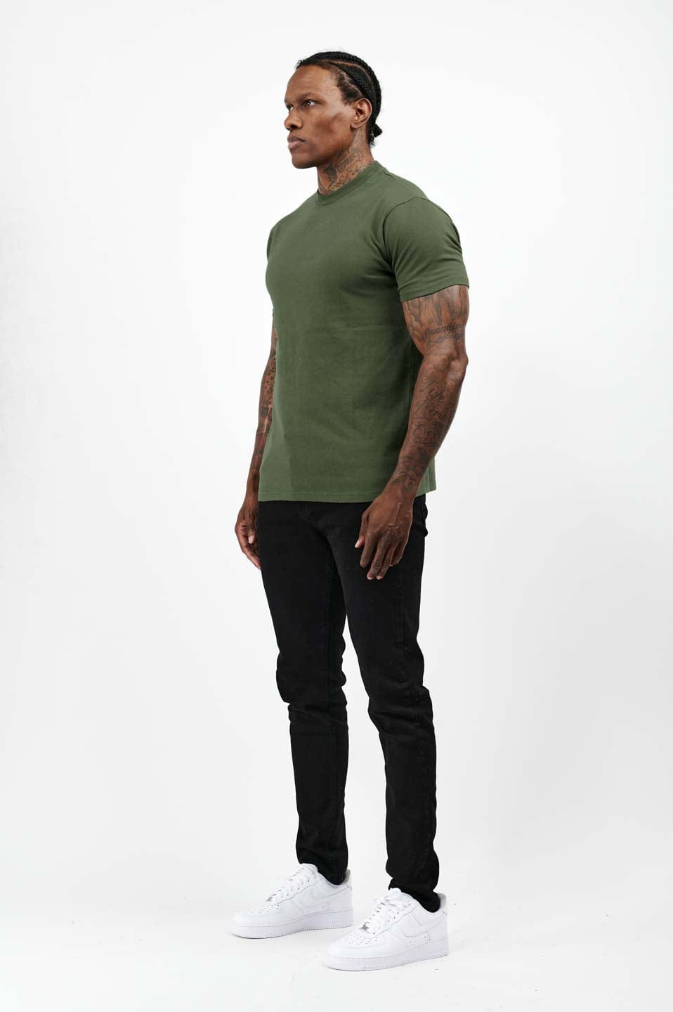 Camiseta Premium Básica | Verde Militar