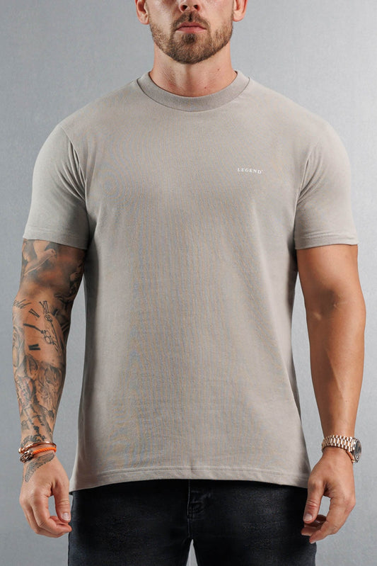 Camiseta Premium Básica | Concreto