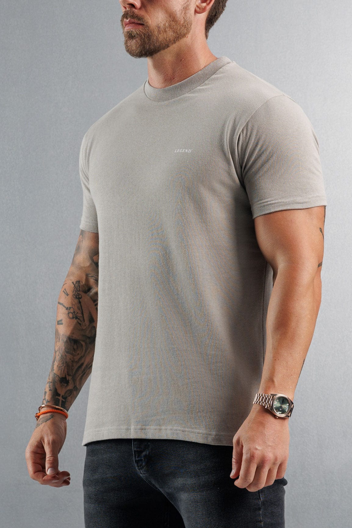 Camiseta Premium Básica | Concreto