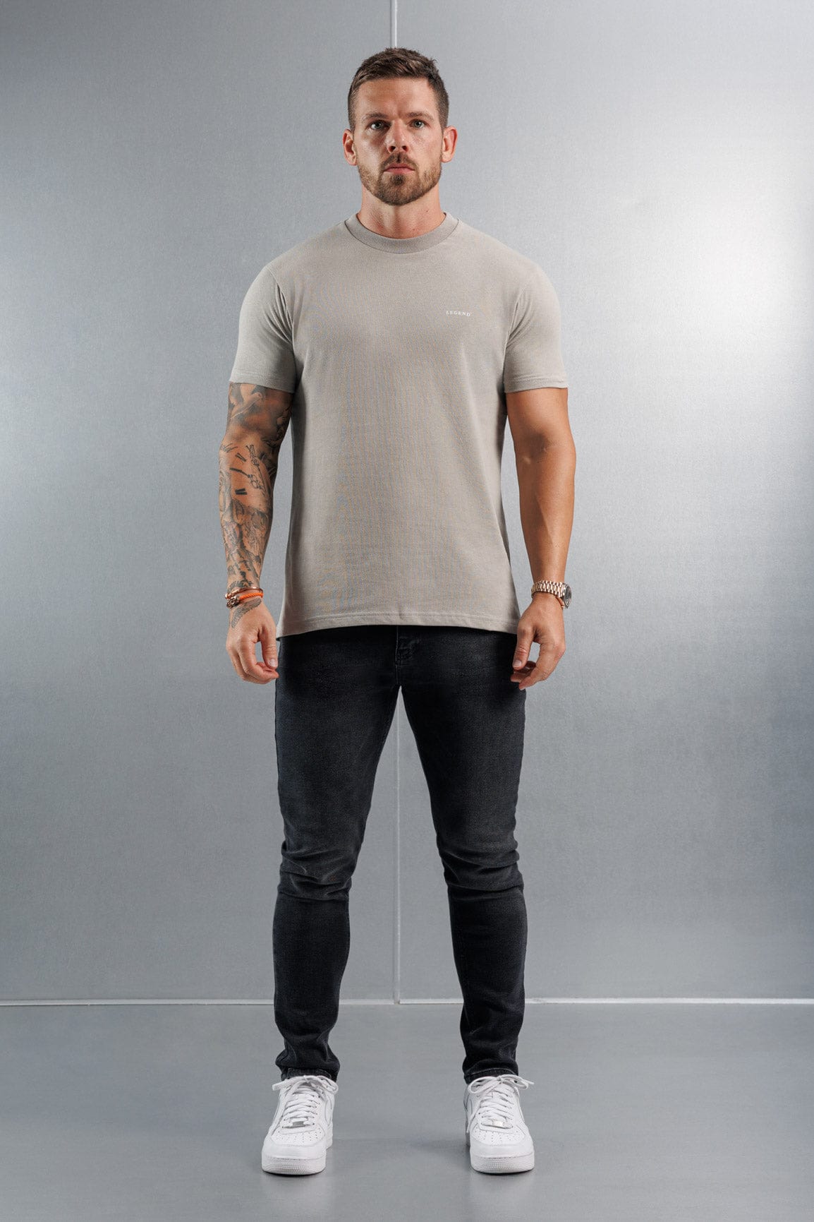 Camiseta Premium Básica | Concreto