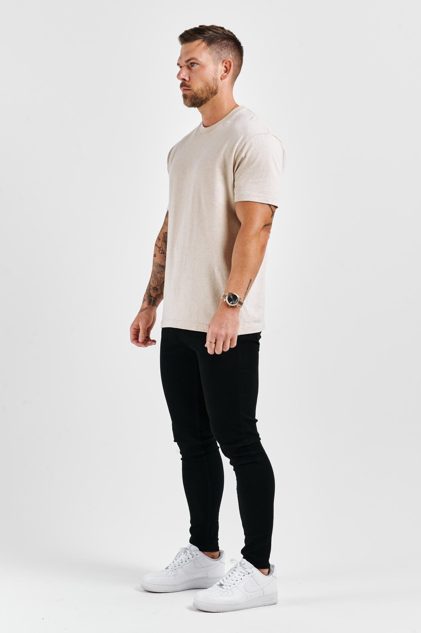 Camiseta Premium Básica | Niebla