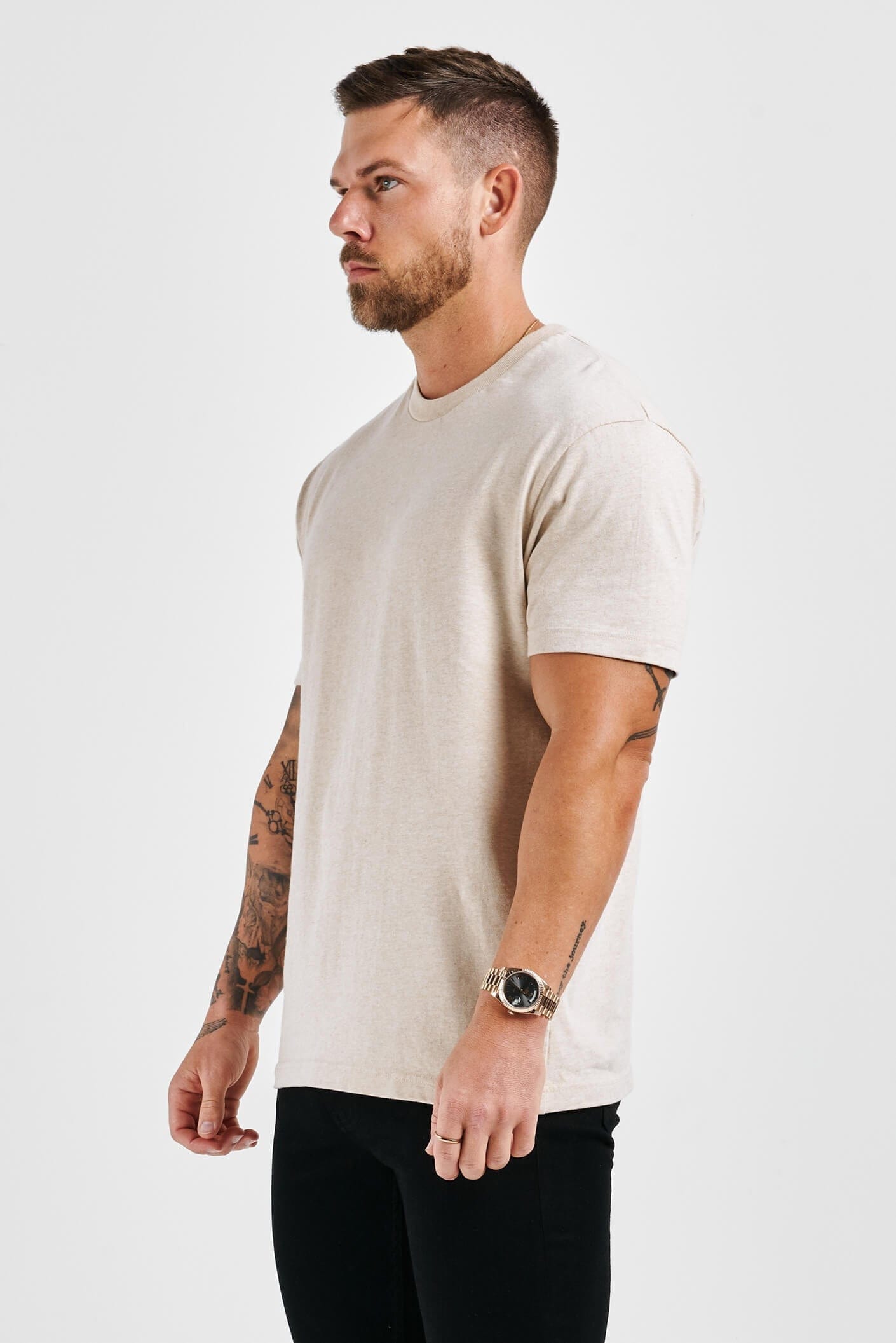 Camiseta Premium Básica | Niebla