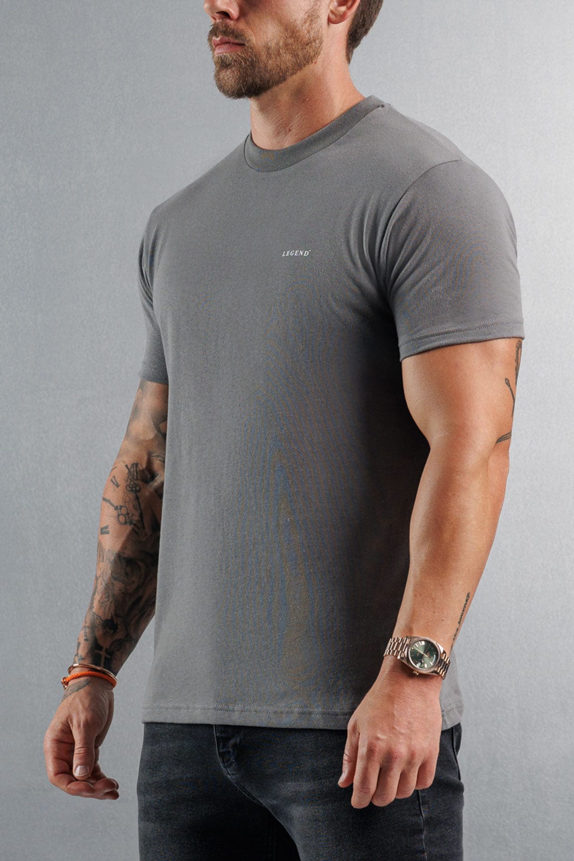 Camiseta Premium Básica | Gris Antracita