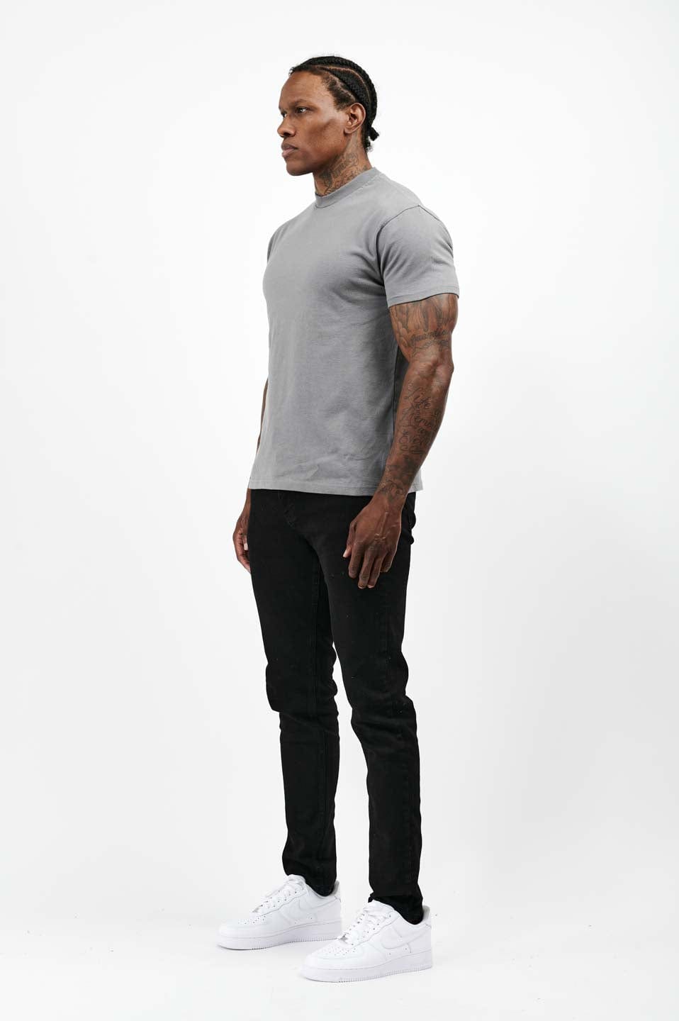 Camiseta Premium Básica | Gris Antracita