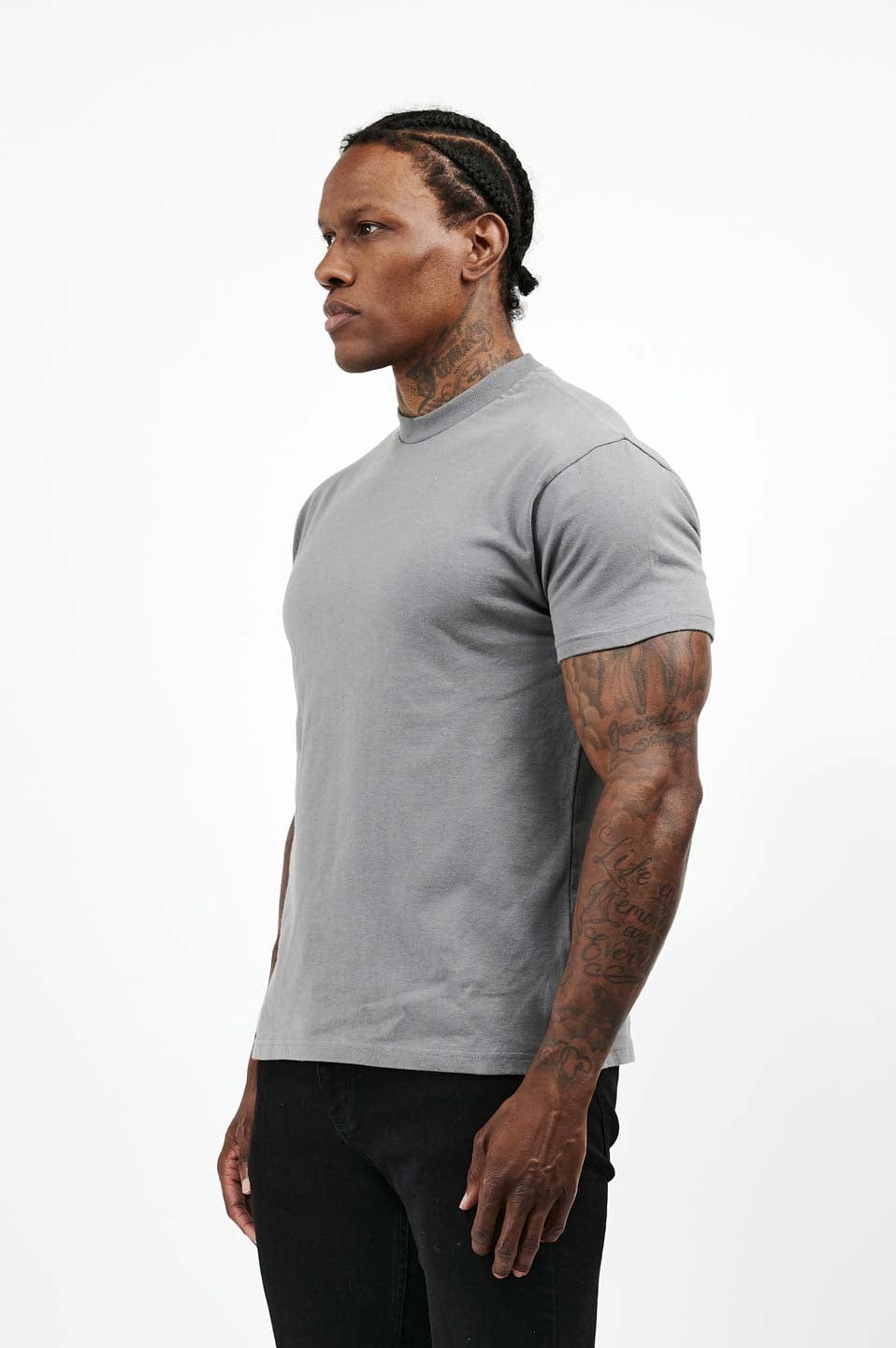Camiseta Premium Básica | Gris Antracita