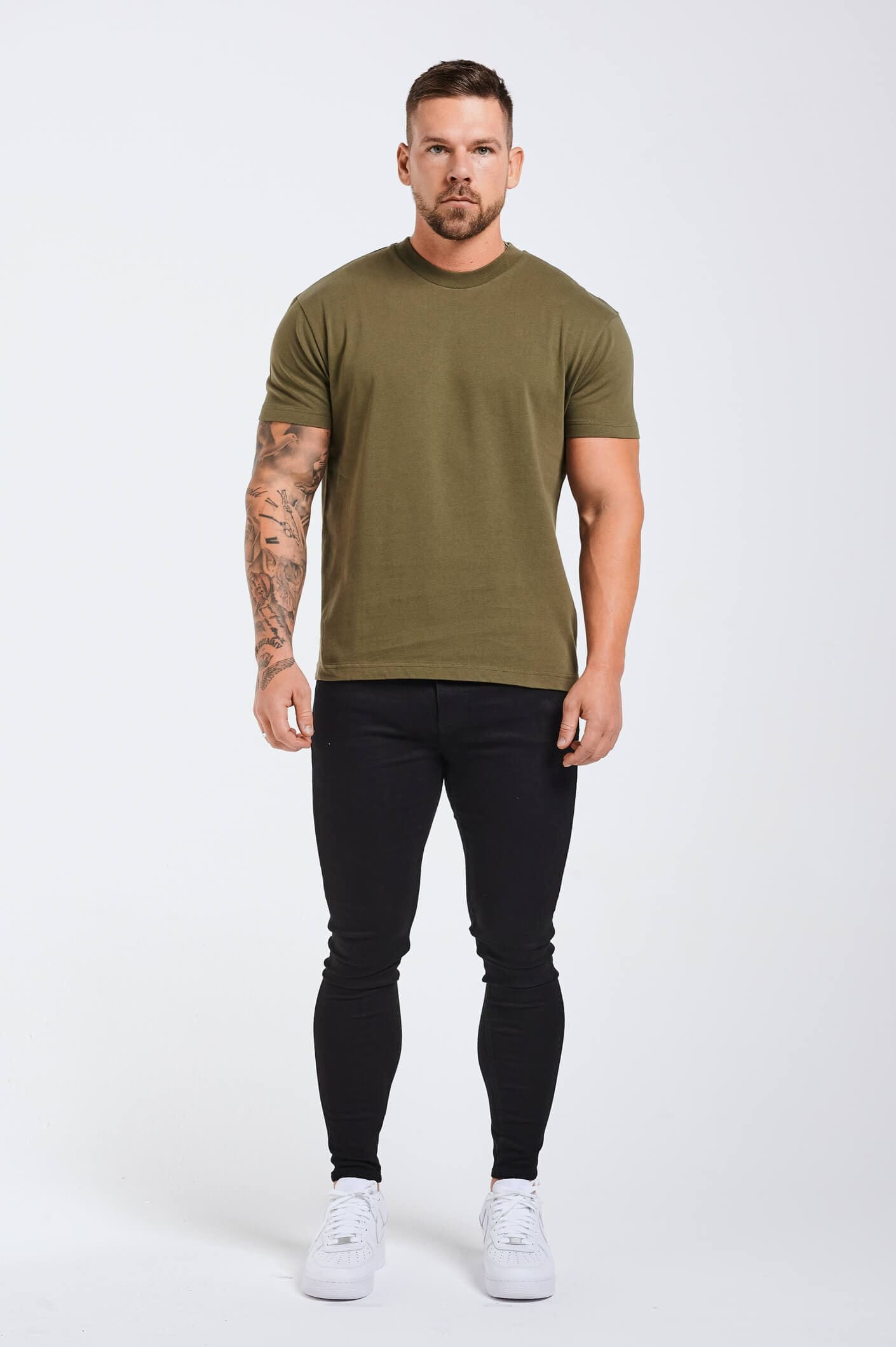Camiseta Premium Básica | Verde Oliva