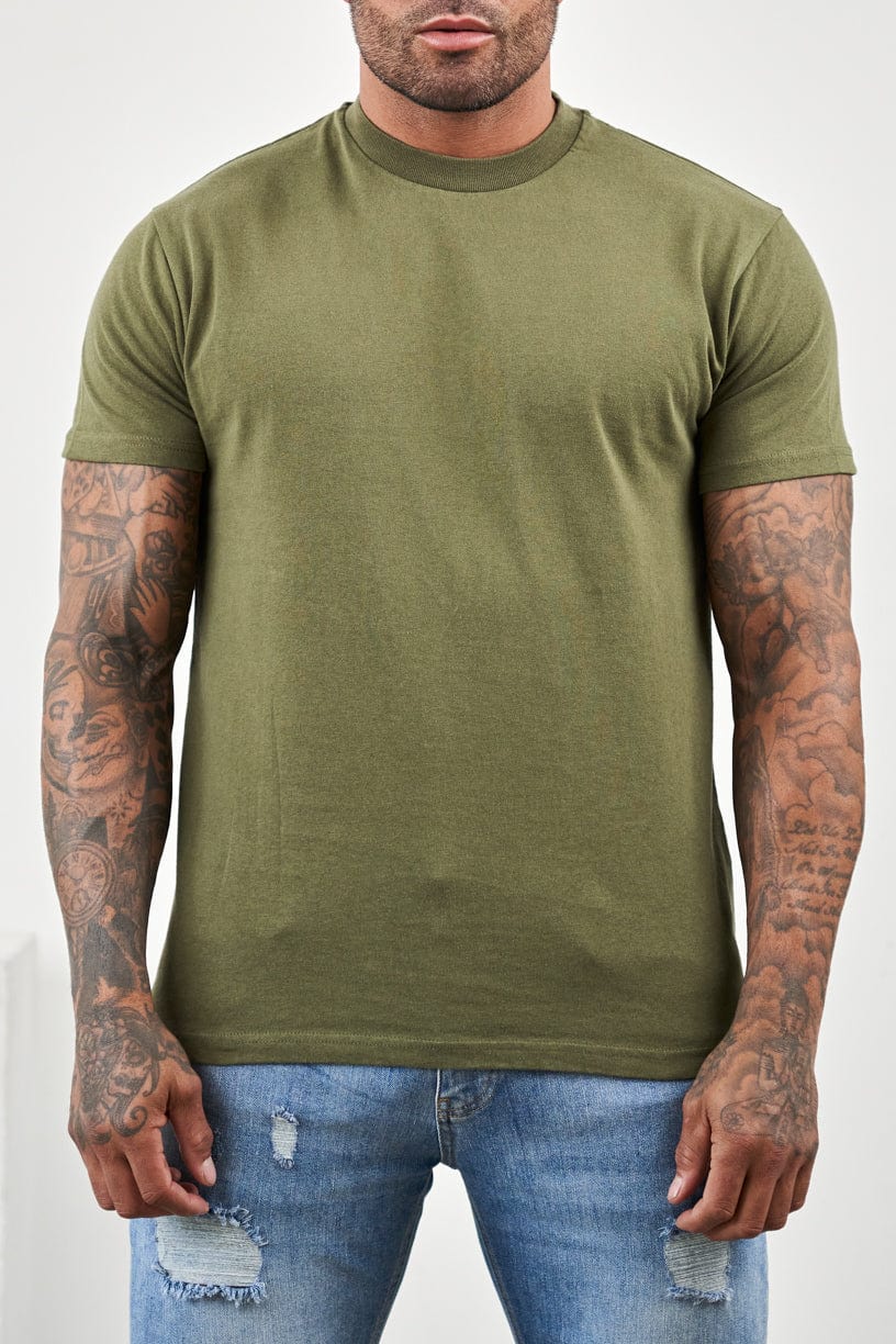 Camiseta Premium Básica | Verde Oliva